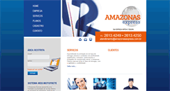 Desktop Screenshot of amazonasexpress.com.br