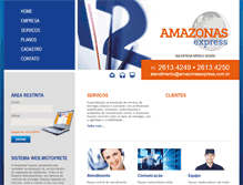 Tablet Screenshot of amazonasexpress.com.br
